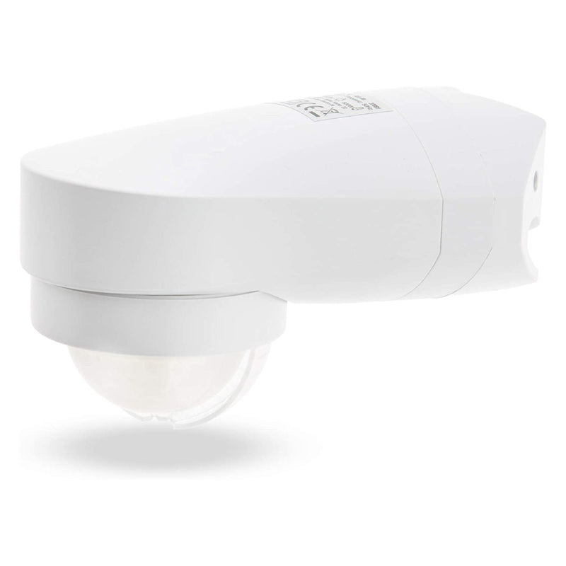 Bewegungsmelder 360° Infrarot 3 Sensoren Matrixlinsen-IP54 auch LED Unterkriechschutz, auch Eckmontage, 37091 weiß