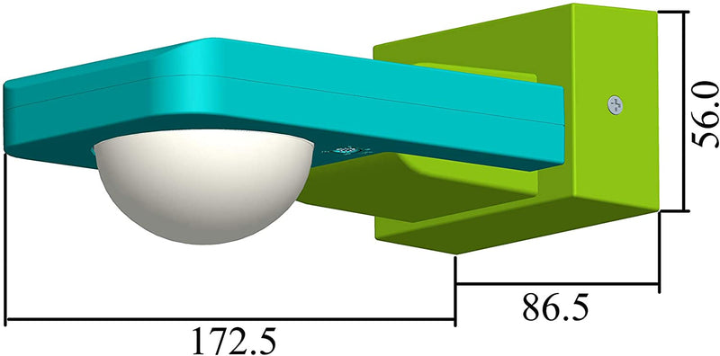 HUBER Motion 6 Infrarot Bewegungsmelder 360° mit 3 Sensoren und Matrixlinsen - Bewegungssensor IP65, 230V I inkl. Unterkriechschutz & Bereichsbegrenzung, Wand-/Deckenmontage, weiß